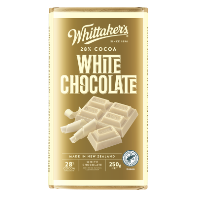 Whittaker's White Chocolate Block 250g
