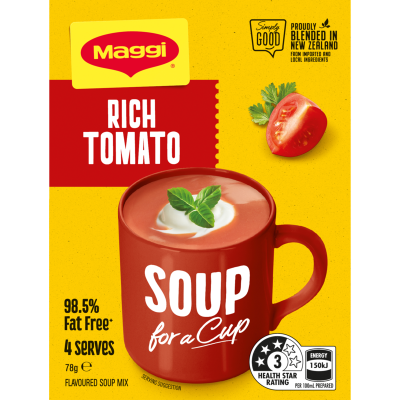 Maggi Rich Tomato Soup For A Cup Sachet 4 x 19.5g