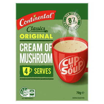Continental Cream of Mushroom Cup a Soup 70g (4 Serves)