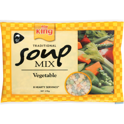 King Vegetable Traditional Soup Mix 210g