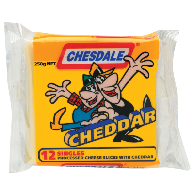 Chesdale Processed Cheese Slices with Cheddar 250g