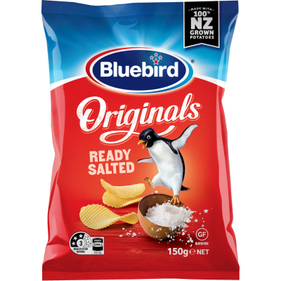 Bluebird Originals Ready Salted Potato Chips 150g
