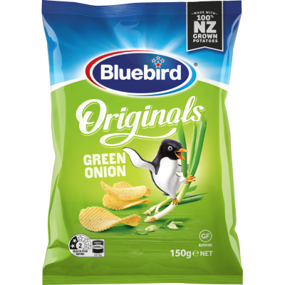 Bluebird Originals Green Onion Potato Chips 150g
