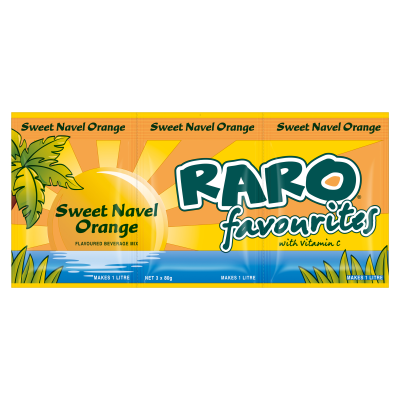 Raro Sweet Navel Orange Beverage Mix 3 x 80g