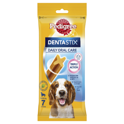 Pedigree Dentastix Medium Dog Daily Dental Care Dog Treats 7pk