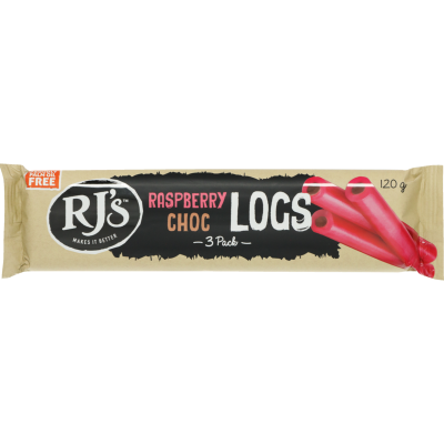 RJ's Raspberry Choc Logs 3pk