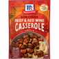 McCormick Slow Cooker Beef & Red Wine Casserole Recipe Base 40g