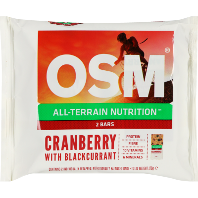 OSM Cranberry With Blackcurrant Bars 2pk