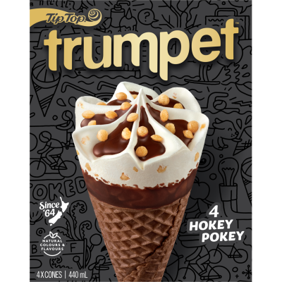 Tip Top Trumpet Hokey Pokey Ice Cream 4 x 110ml