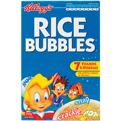 Kellogg's Rice Bubbles Breakfast Cereal 250g