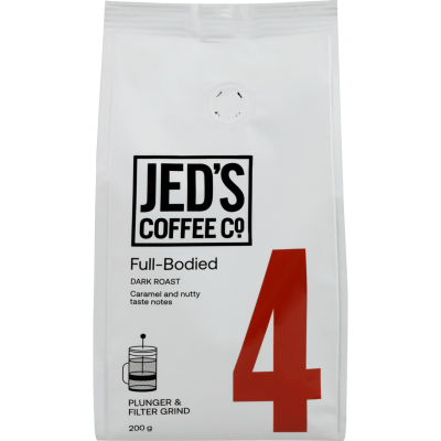 Jed's Coffee Co. 4 Very Strong Plunger Coffee 200g