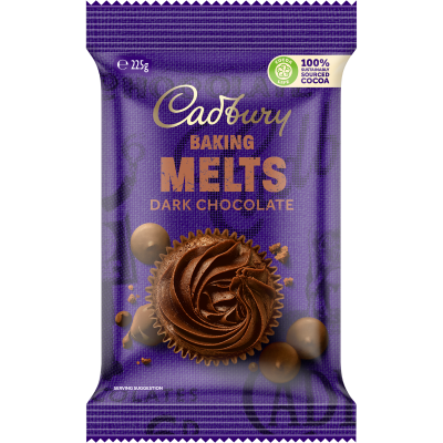 Cadbury Baking Melts Dark Chocolate 225g