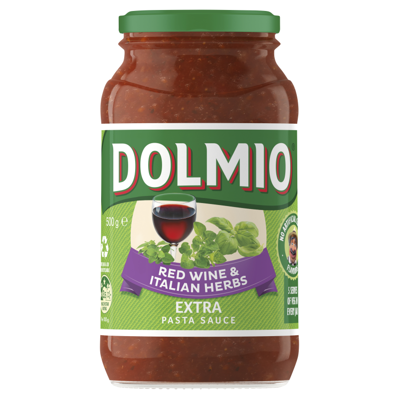 Dolmio Red Wine & Italian Herbs Extra Pasta Sauce 500g