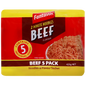 Fantastic Beef 2 Minute Noodles 5 Pack