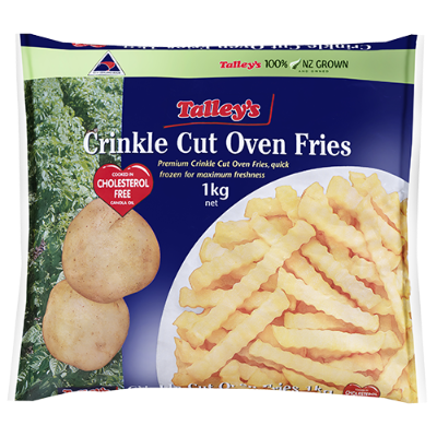Talley's Crinkle Cut Fries 1kg