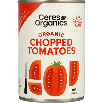 Ceres Organics Organic Tomatoes Chopped 400g