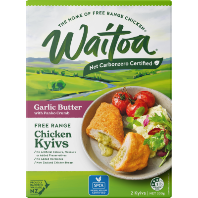 Waitoa Free Range Chicken Kyivs 2pk
