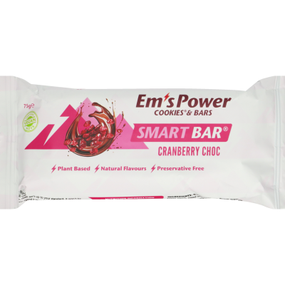 EM's Power Smart Bar Cranberry Choc 75g
