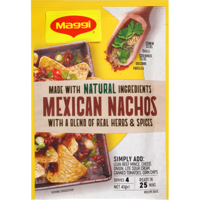 Maggi Mexican Nachos Recipe Base Sachet 41g