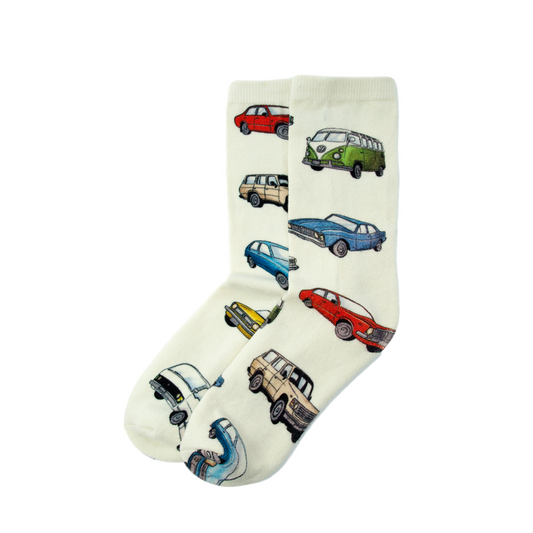Moana Rd Vintage Car Socks