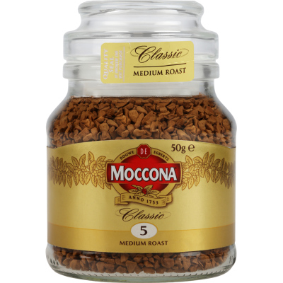 Moccona Classic Medium Roast Instant Coffee Jar 50g