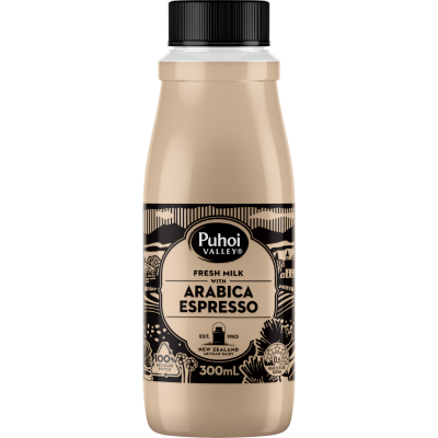 Puhoi Fresh Milk with Arabica Espresso 300ml
