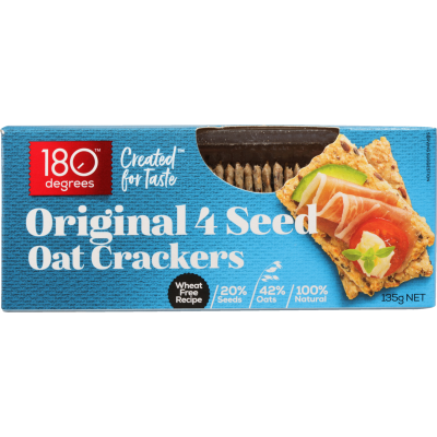 180 Degrees Original 4 Seed Oat Crackers 135g