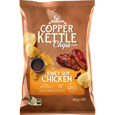 Copper Kettle Honey Soy Chicken Potato Chips 150g