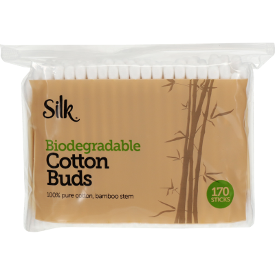 Silk Biogradable Cotton Buds  170pk