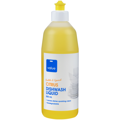 Value Citrus Dishwash Liquid 500ml