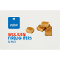 Value Wooden Firelighters 32pk
