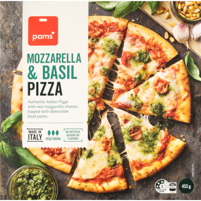Pams Pizza - Mozzarella & Basil