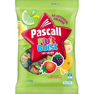 Pascall Fruit Bursts 170gm