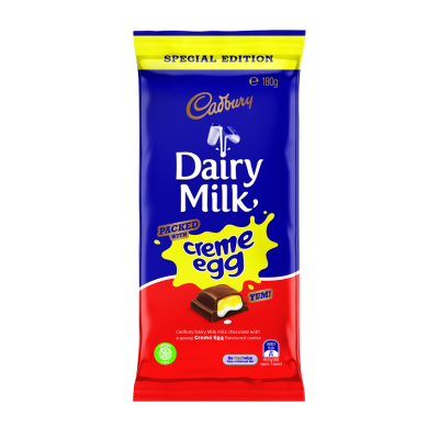Cadbury Dairy Milk Dairy Milk Creme Egg Chocolate Block 180g