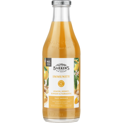 Barker's Lemon, Honey & Ginger Fruit Syrup 710ml