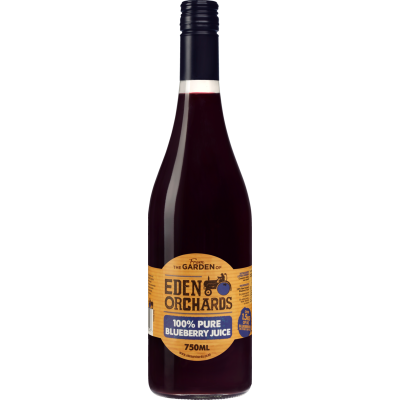 Eden Orchards 100% Pure Blueberry Juice 750ml