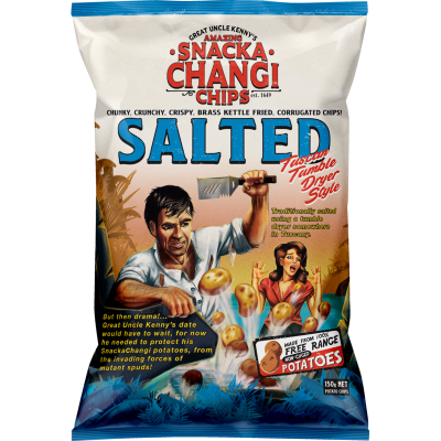 Snacka Changi Chips Salted Kettle Fried Potato Chips 150g