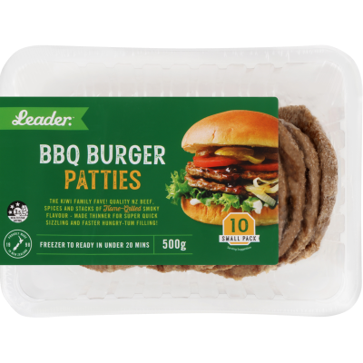 Leader BBQ Burger Patties 10pk