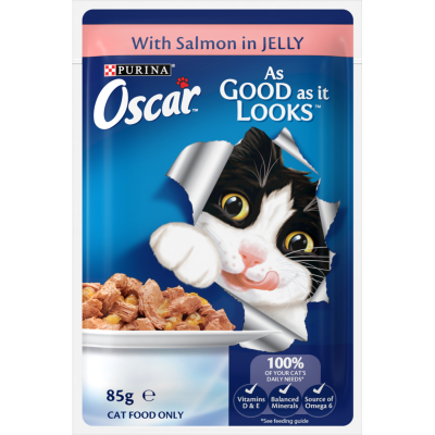 Purina Oscar Salmon in Jelly Cat Food 85g Pouch
