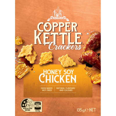 Copper Kettle Honey Soy Chicken Crackers 135g