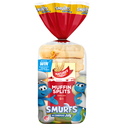 Nature's Fresh Muffin Splits English 6 Pack 390g
