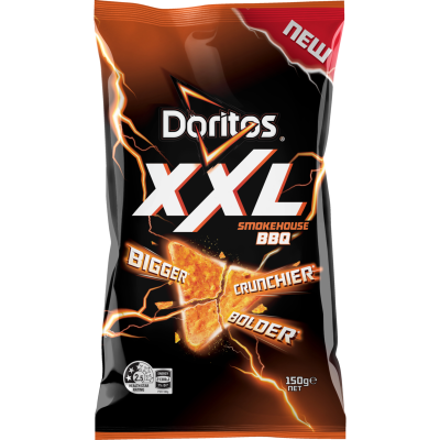 Doritos XXL Smokehouse BBQ Corn Chips 150g