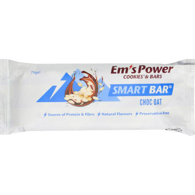 Em's Power Cookies Choc Oat Smart Bar 75g