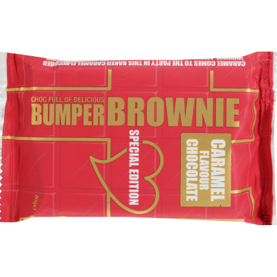 Bumper Caramel Flavour Chocolate Brownie Slice 80g