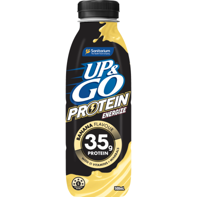 Sanitarium Up & Go Protein Energize Banana Liquid Breakfast 500ml