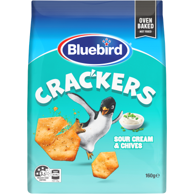 Bluebird Sour Cream & Chives Crackers 160g