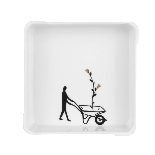 räder Flower Wheelbarrow Square Tray