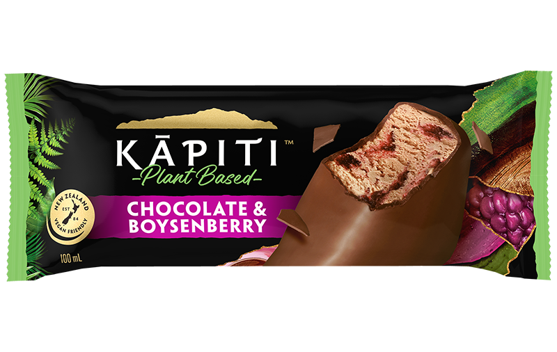Kāpiti Plant Based Chocolate & Boysenberry Ice Cream
