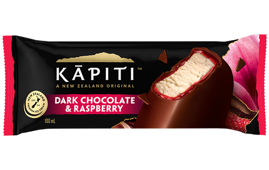 Kāpiti Dark Chocolate & Raspberry Ice Cream