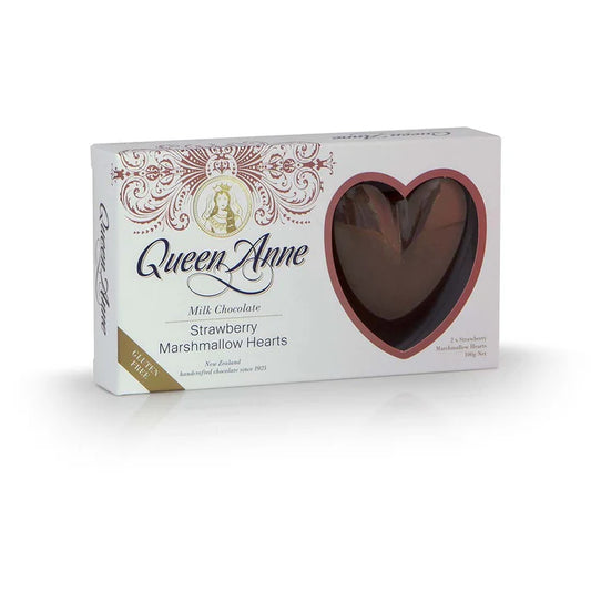 Queen Anne Strawberry Marshmallow Hearts 100g